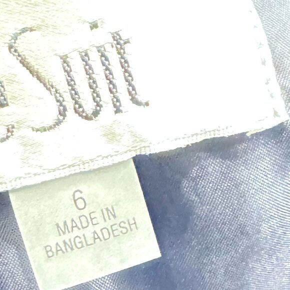 LE SUIT Collarless Dress Suit, navy blue size 6 new, women’s dress - Picture 9 of 9